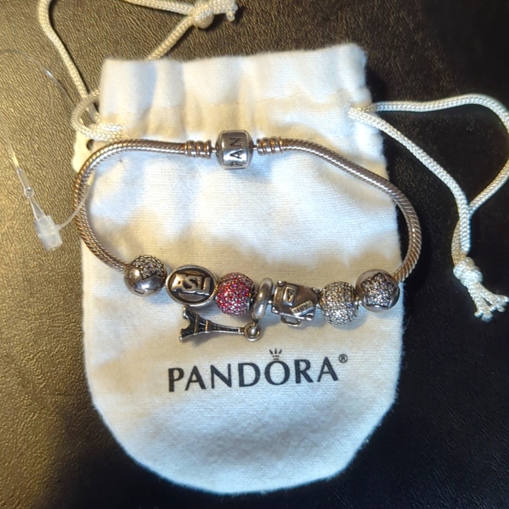 Pandora bracelet with dust bag